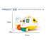 Airplane Learning Bump & Go Toys for Toddler w/Light & Music