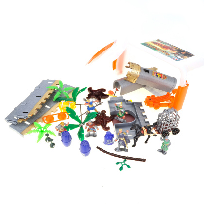 Castle Knights Action Figure Toy Army Playset with Assemble Castle fir kids