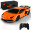 1:24 Scale Remote Control Lamborgini Aventador SVJ Electric Sport Racing Hobby Toy Car (Orange)