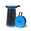 Portable Collapsible Stool For Camping And Outdoors | Load Capacity 400 Lbs (Blue)