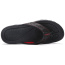 Mens Thong Sandals Indoor and Outdoor Beach Flip Flop Black/Red (Size 12)